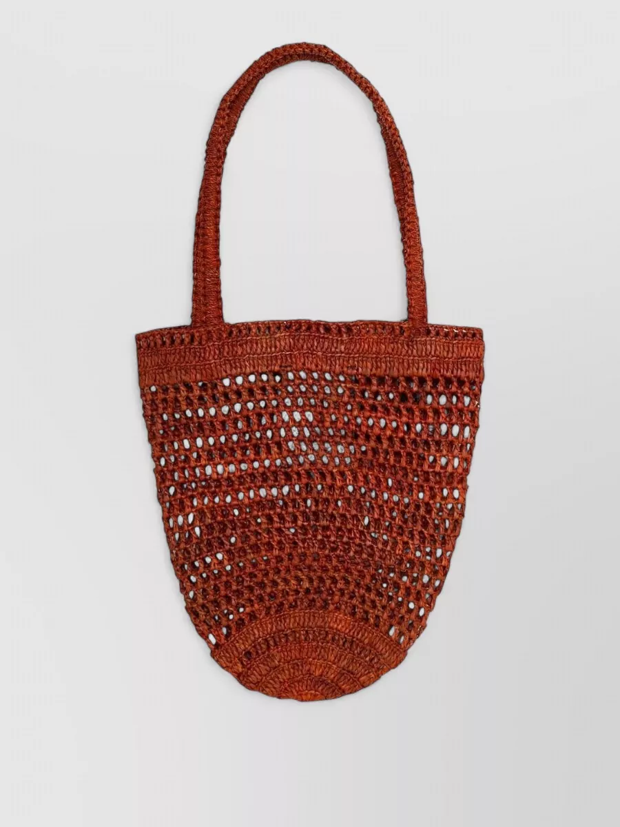 Chloé Summer Banana Small Raffia Beach Bag