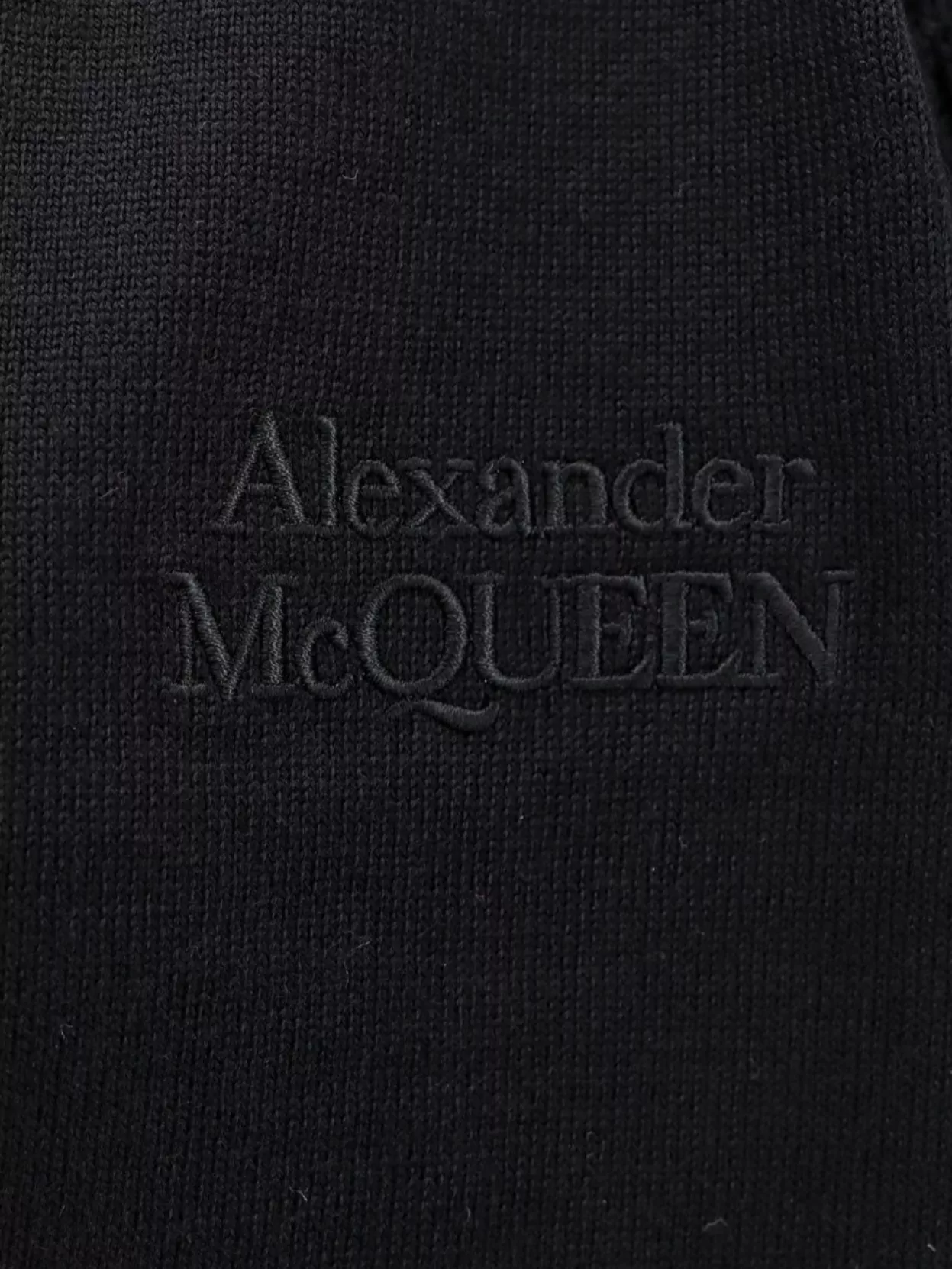 Alexander Mcqueen Logo Embroidered Wool Cardigan