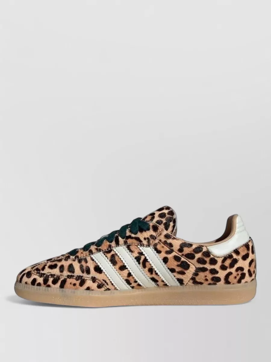 Adidas Leopard-Print Leather Low-Top Sneakers