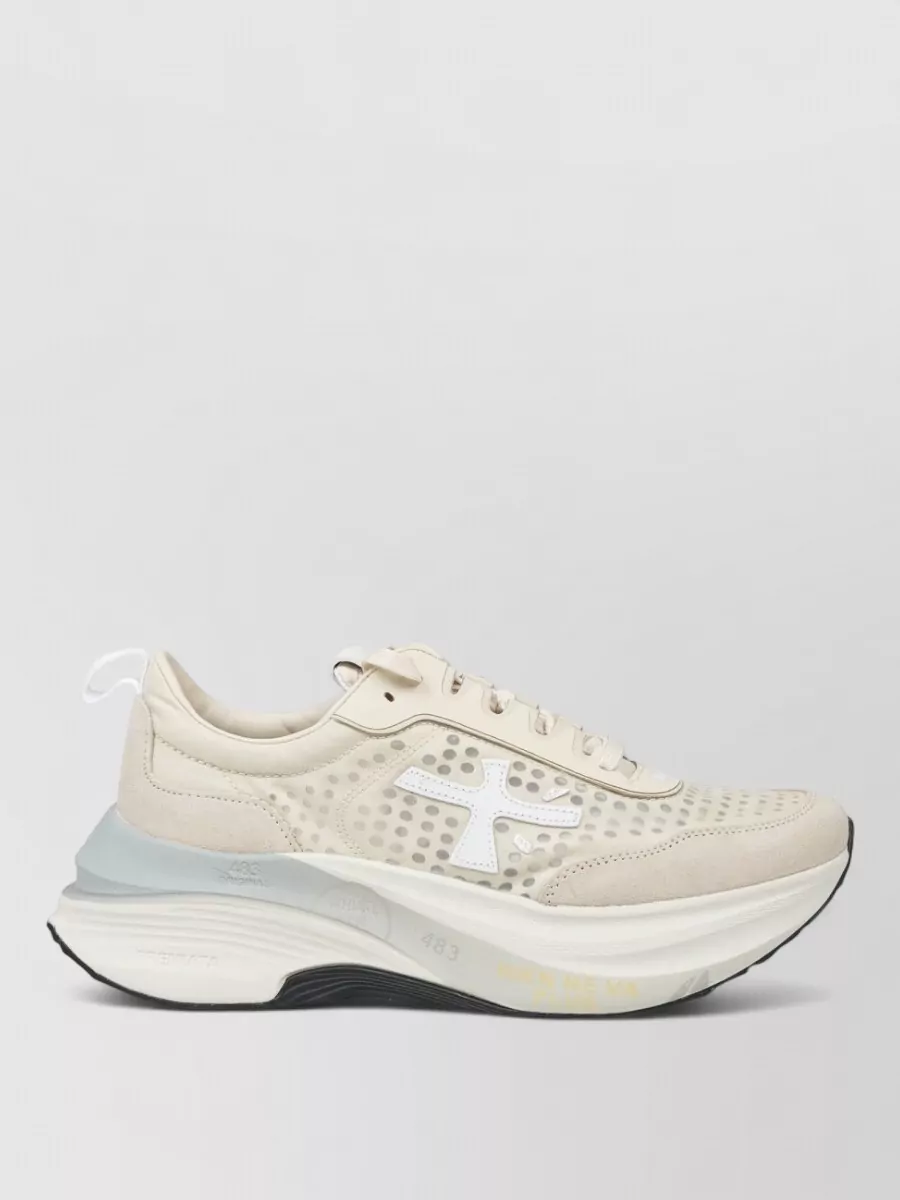 Premiata Leather Low-Top Sneakers