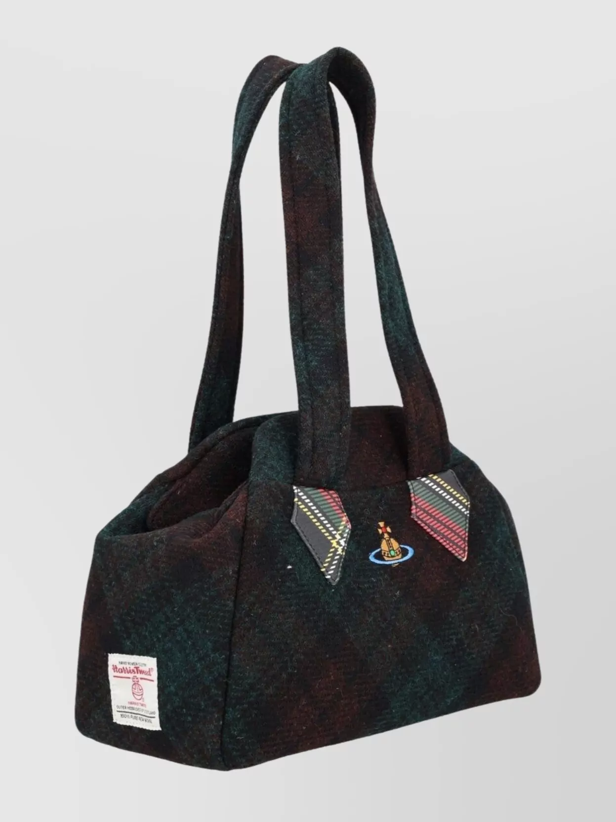 Vivienne Westwood Tartan Pattern Rectangular Shoulder Bag