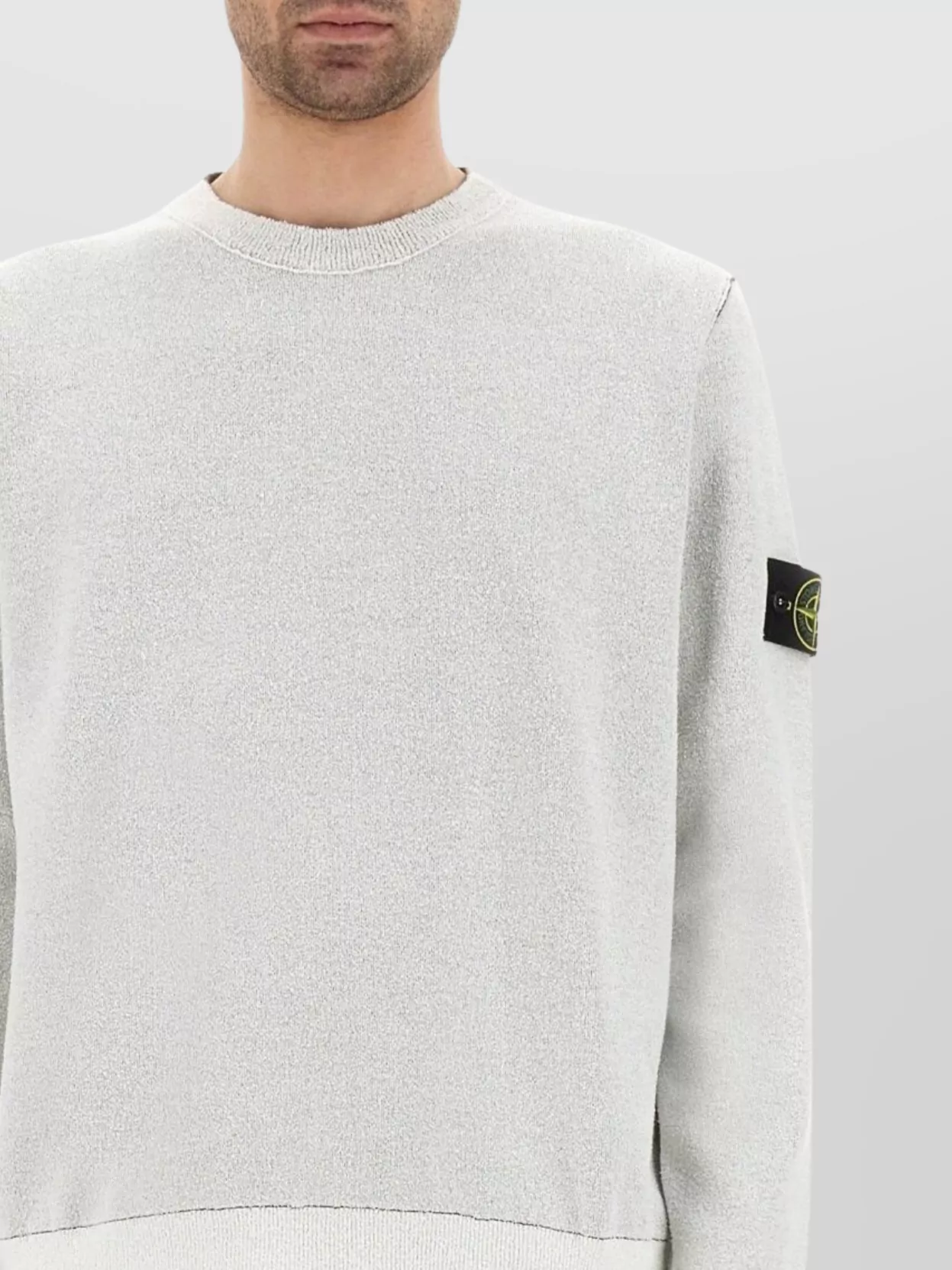 Stone Island Crew Neck Logo Patch Sweater