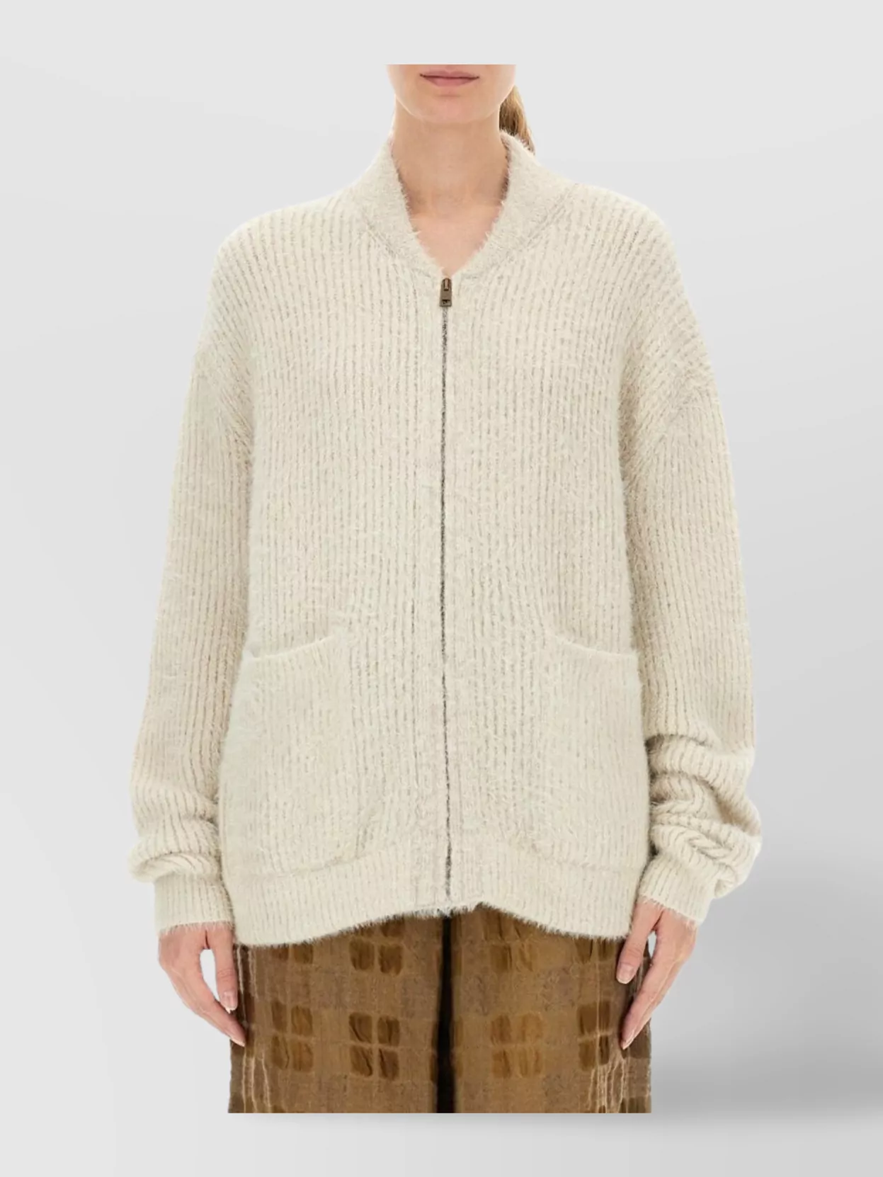 Uma Wang Soft Knit Cardigan Long Sleeves