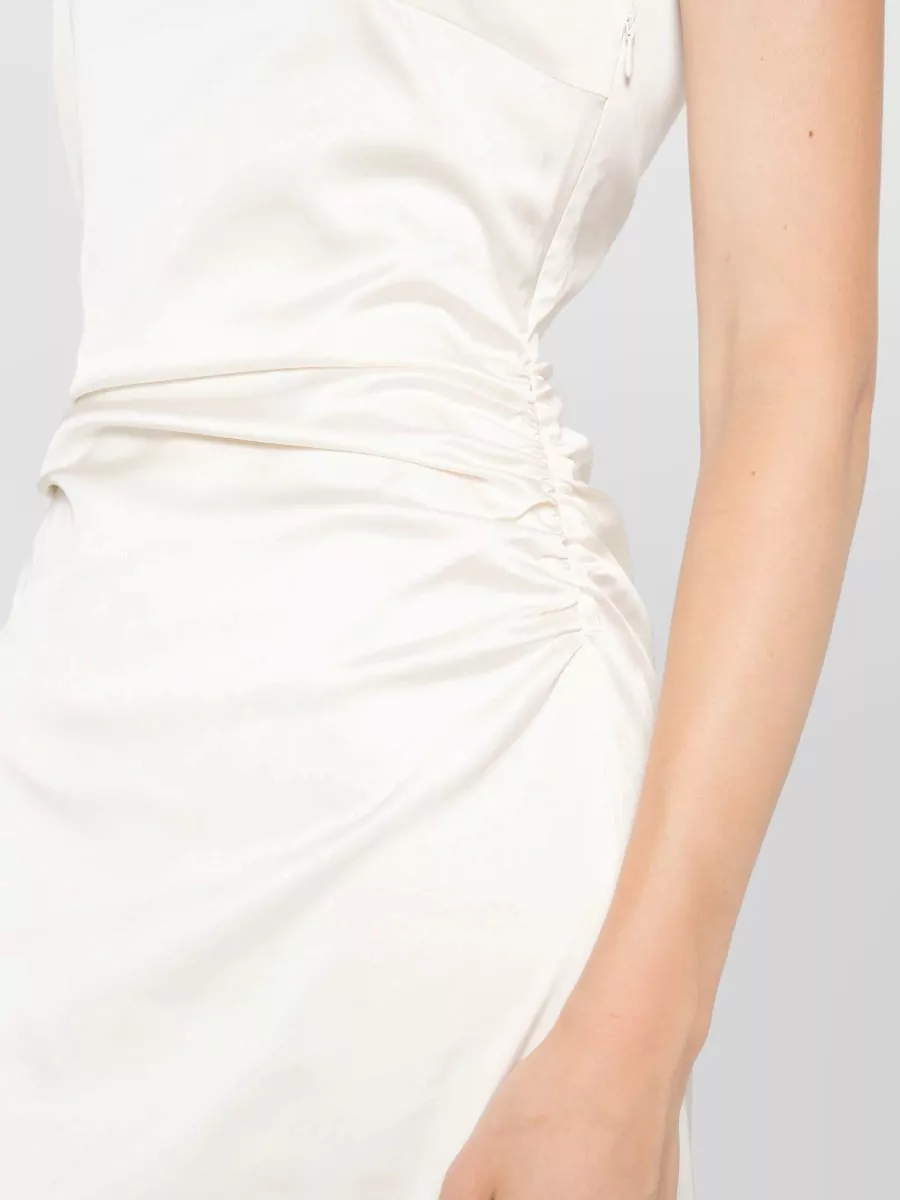 Rotate Lace High-Neck Maxi Dress