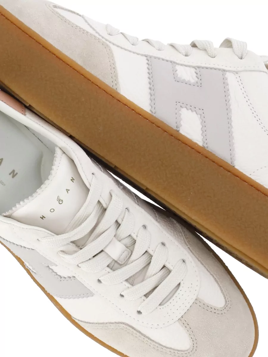 Hogan Calf Leather Low-Top Sneakers