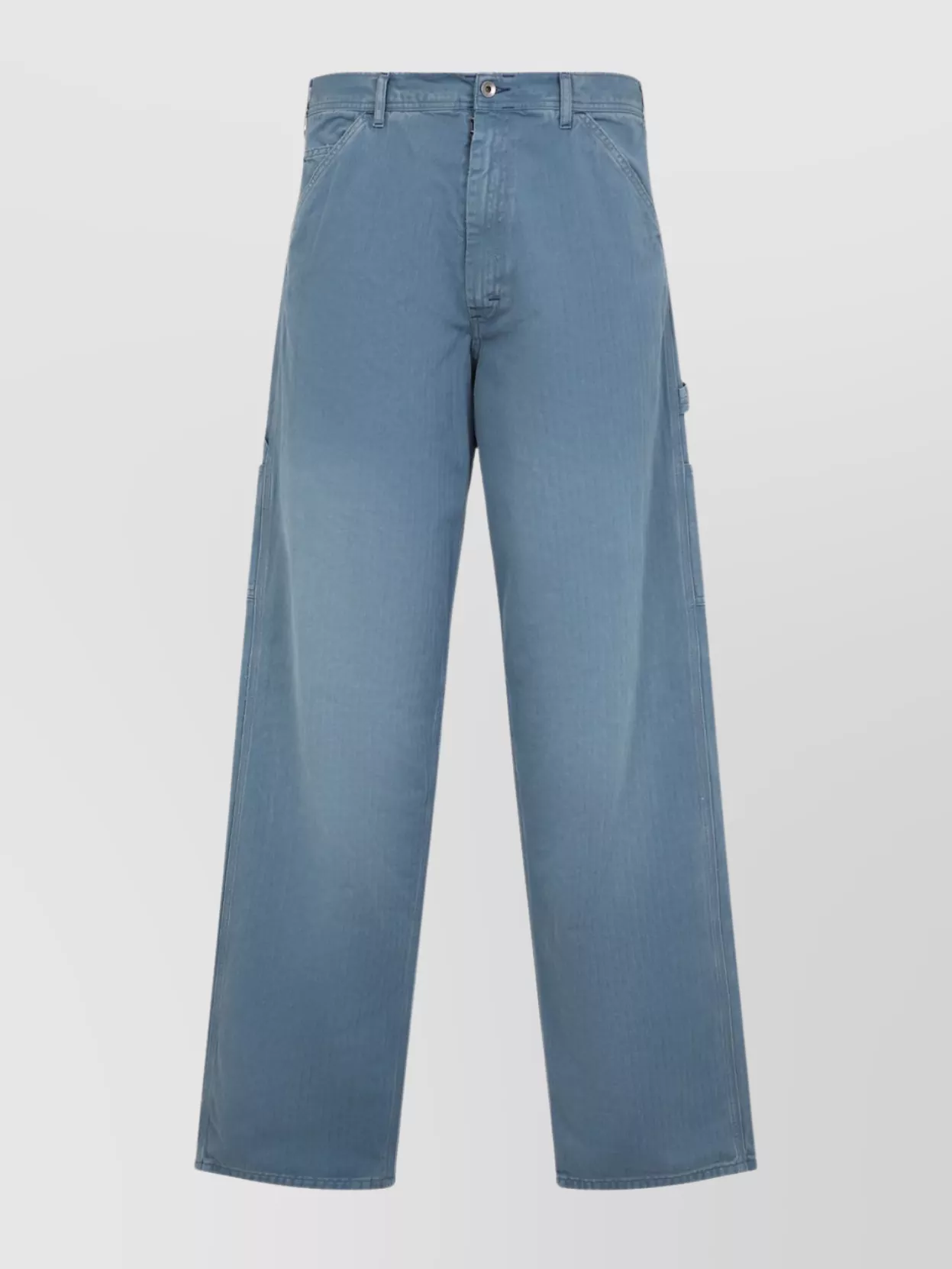 Maison Margiela Mid-waist Texturized 5 Pockets Jeans