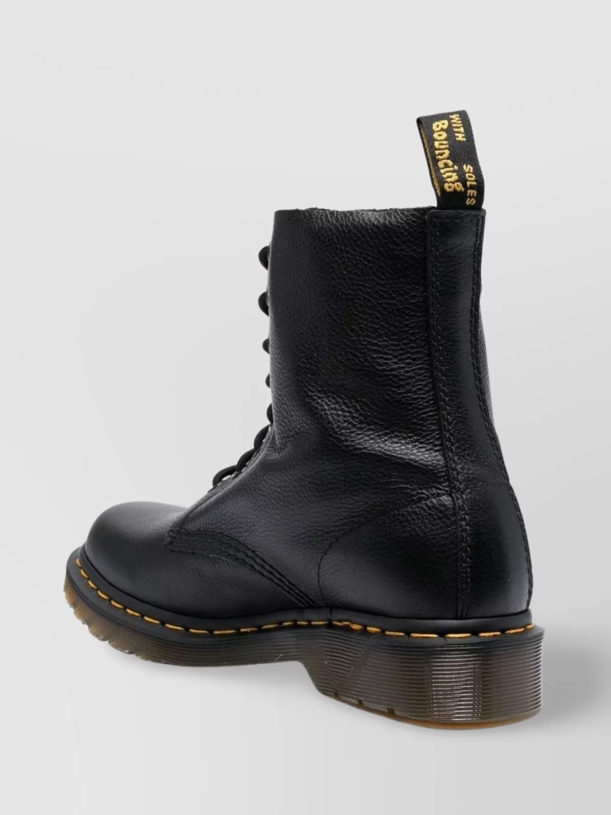 Dr Martens Iconic Round-Toe Rubber-Sole Boots