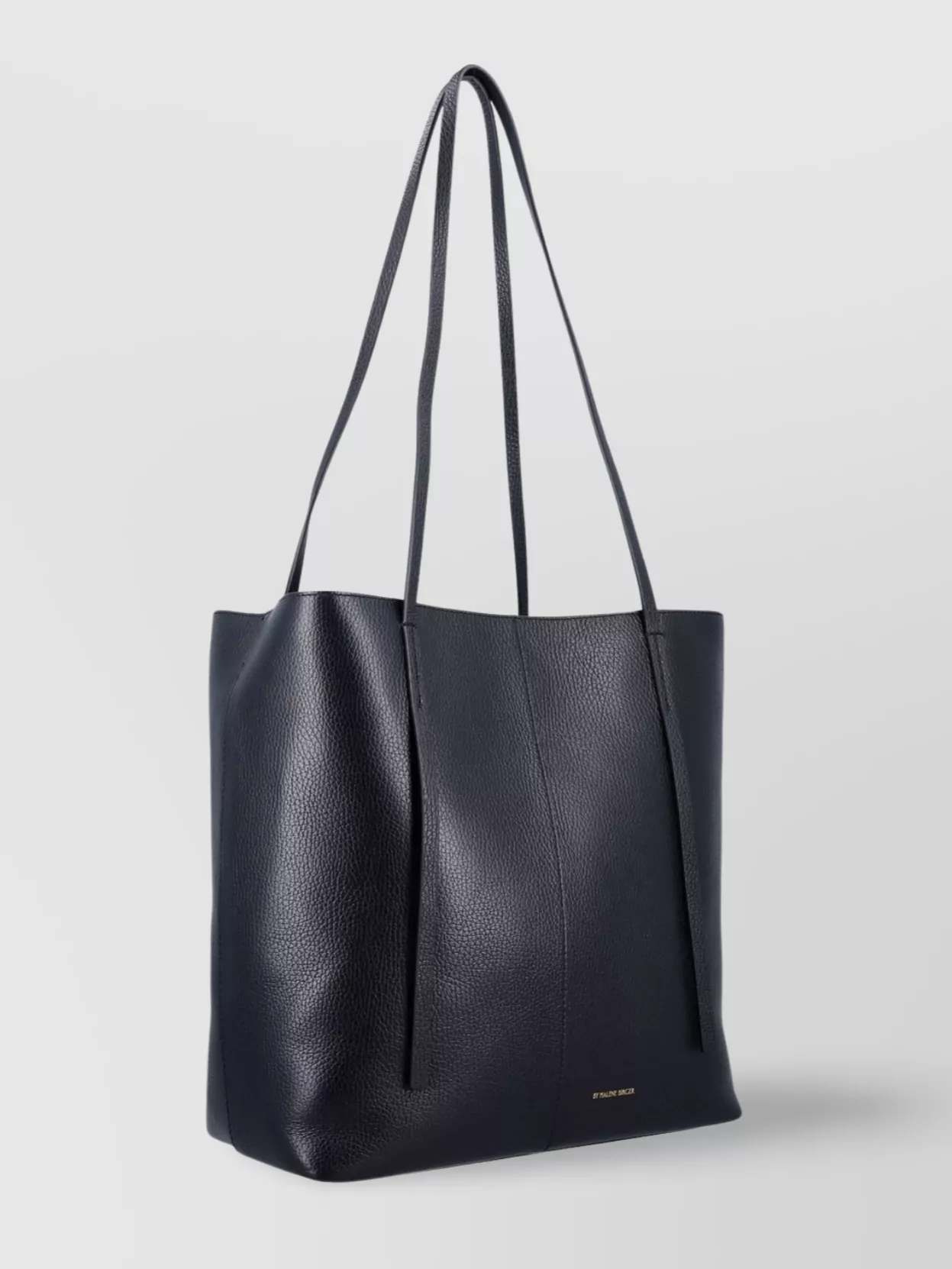 By Malene Birger Abilso Tote With Double Handles And Textured Finish