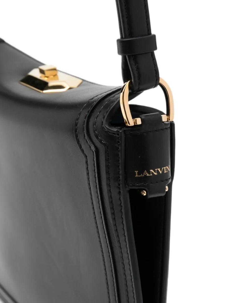 Lanvin Lanvin Logo Leather Clutch Bag