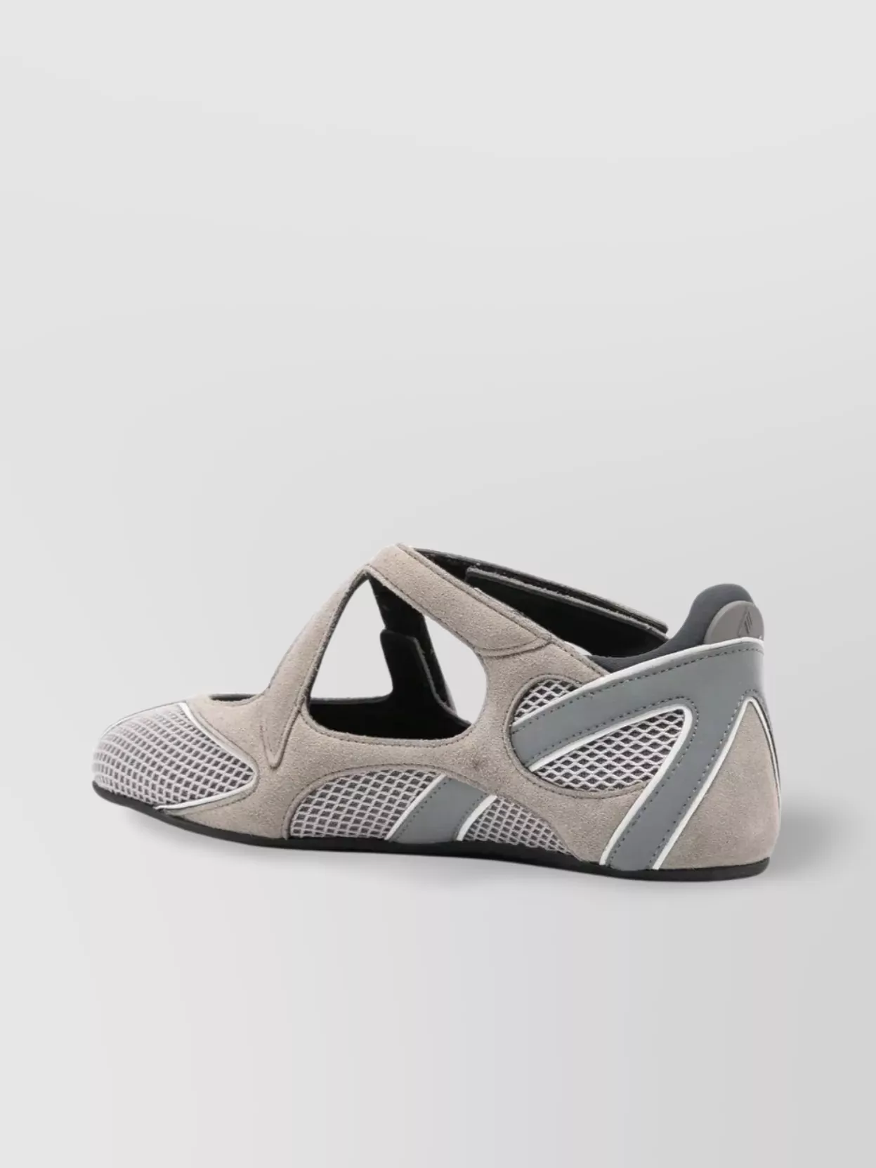 Attico Wanderer Cut-out Mesh Ballerina Flat