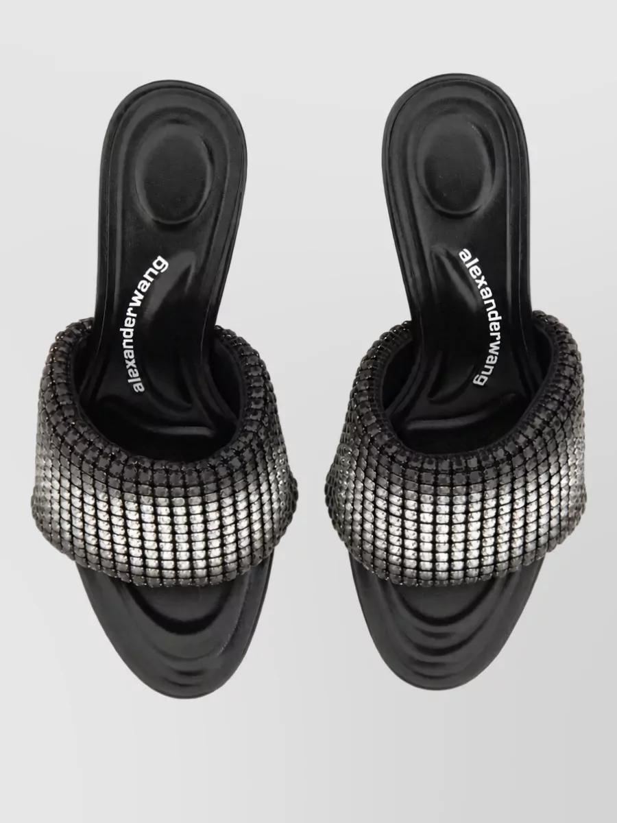 Alexander Wang Crystal-Embellished Mules
