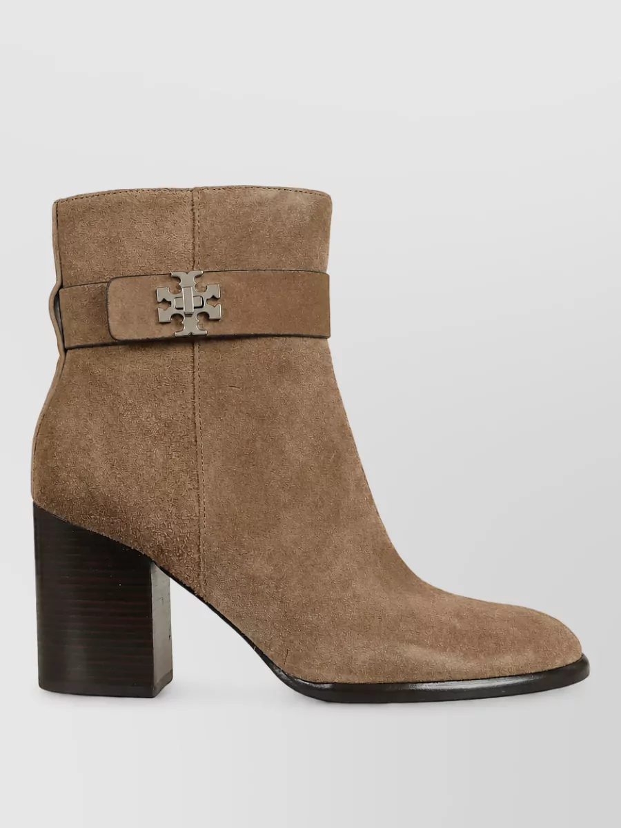 Tory Burch Leather Heeled Ankle Boots 70Mm