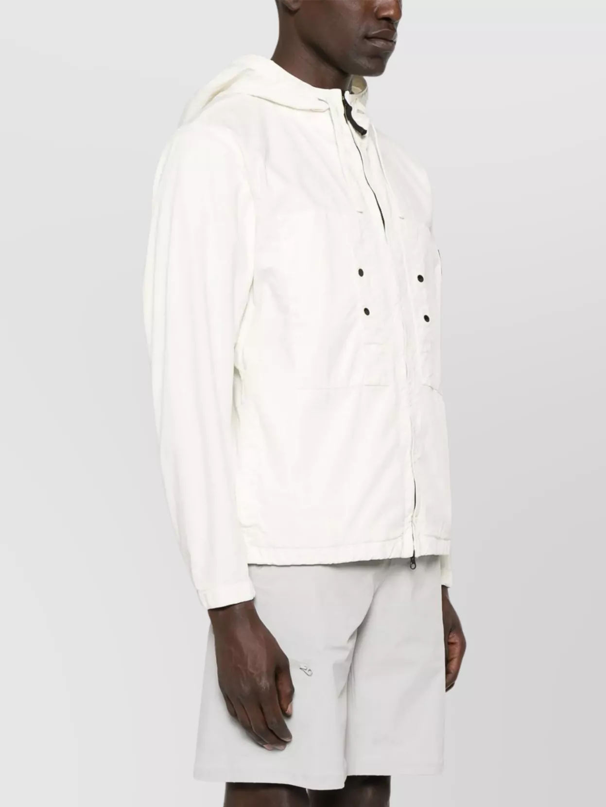 Stone Island Hooded Jacket Elasticated Hem