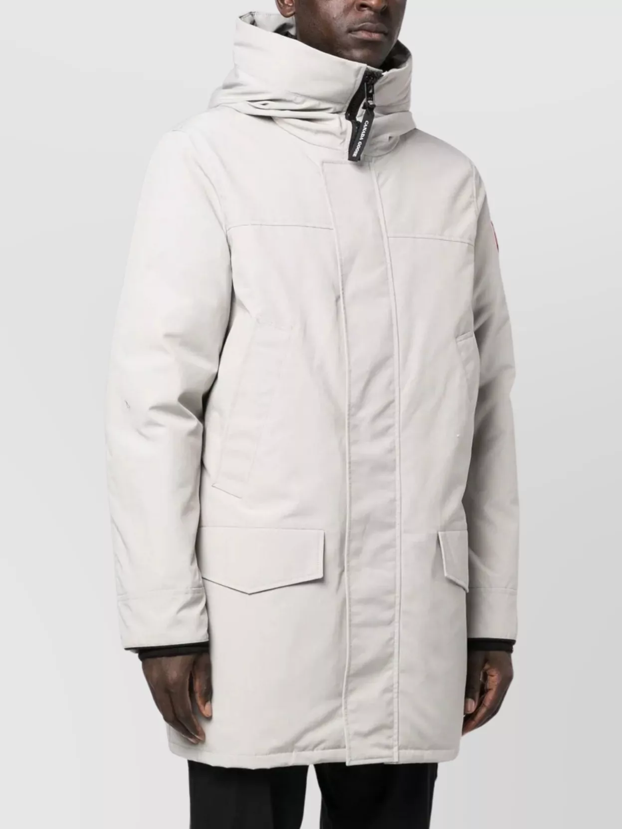 Shop Canada Goose Functional Hooded Winter Outerwear In White
