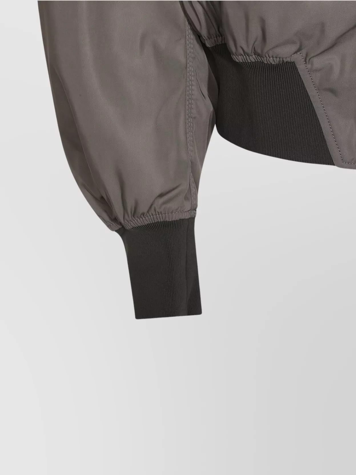 The Attico Ribbed Long Sleeve Jacket With Zipper Pocket
