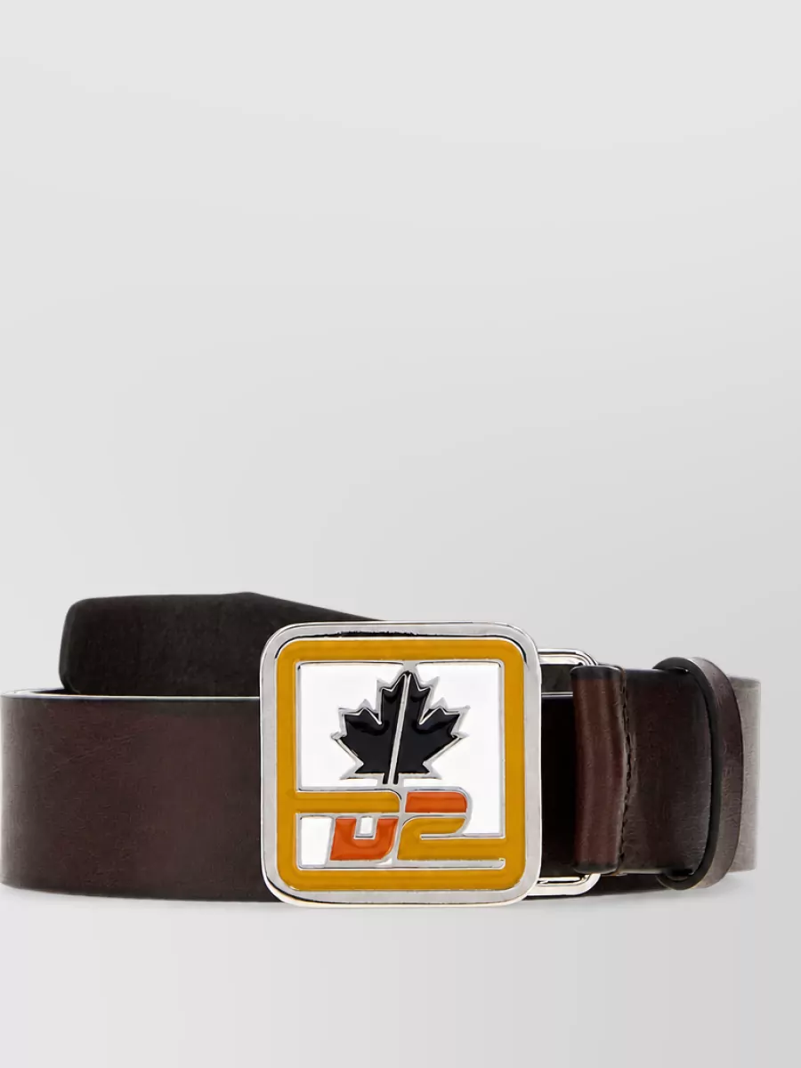 Dsquared2 Leather Belt In Brown