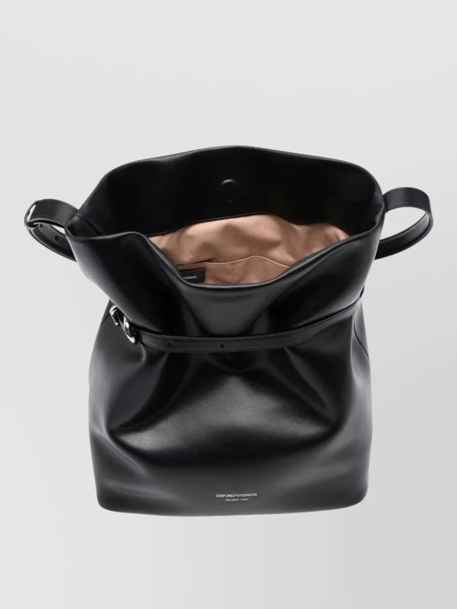 Emporio Armani Leather Bucket Bag