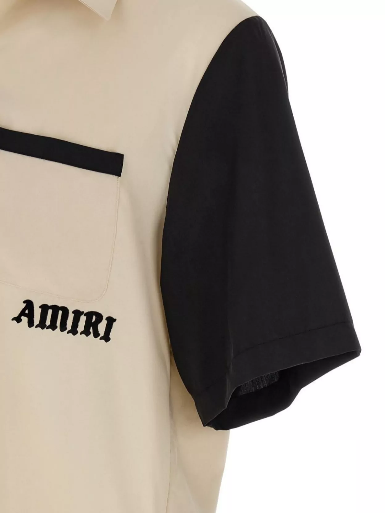 Amiri Short Sleeve Shirt Contrast Sleeves