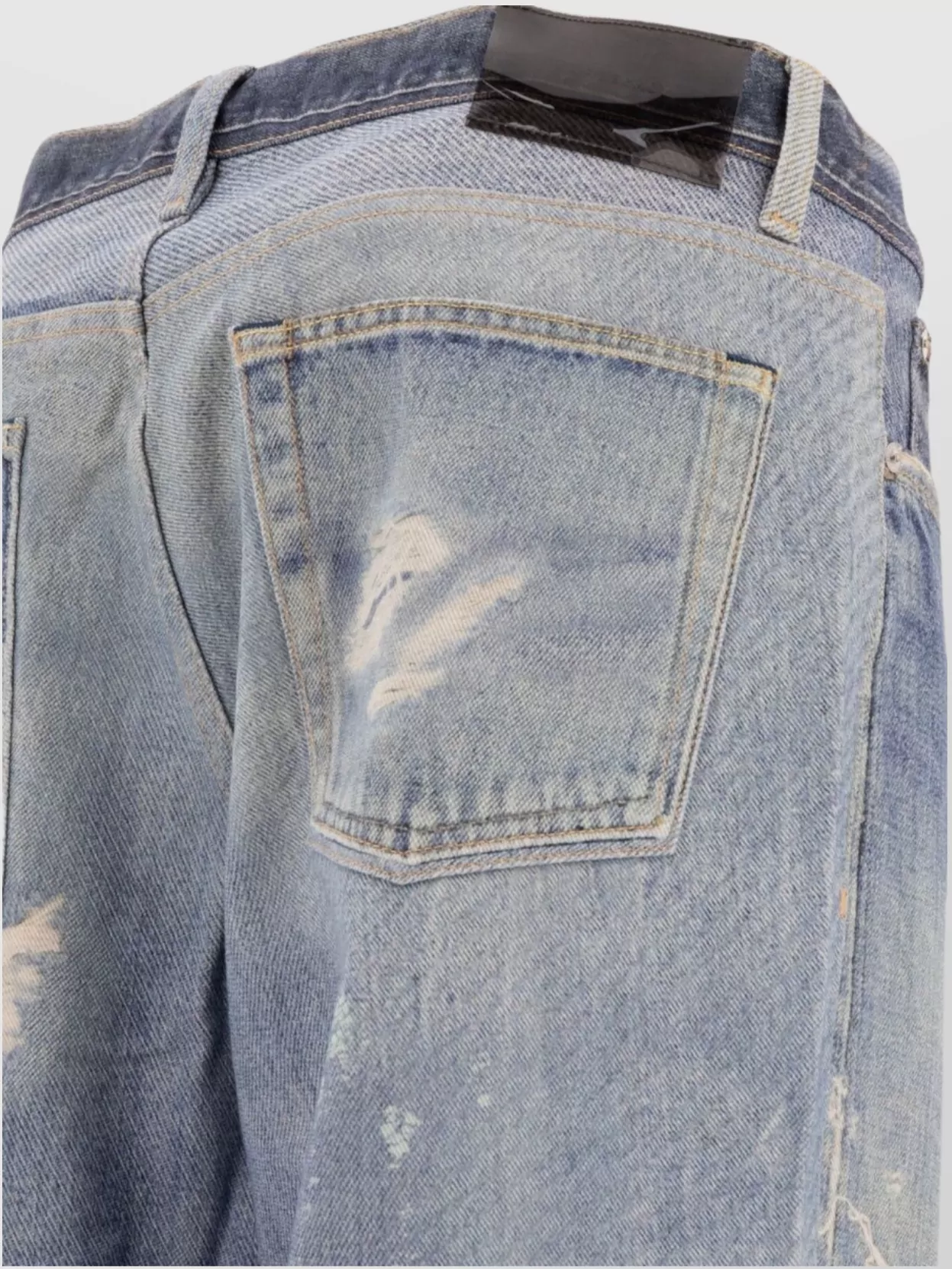 Our Legacy Belt Loops Distressed Faded Five-Pocket Trousers