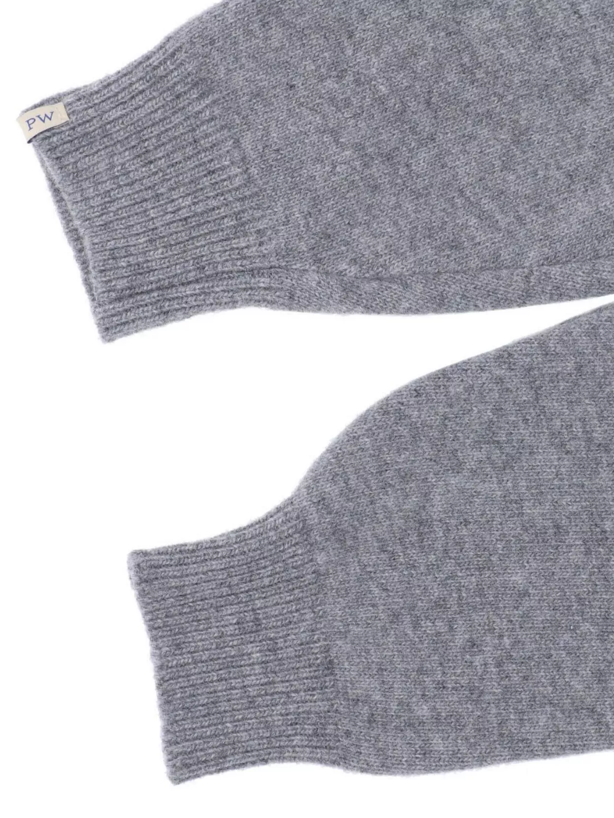 Paloma Wool Luxurious Soft Scarf Ribbed Cuffs In Gray