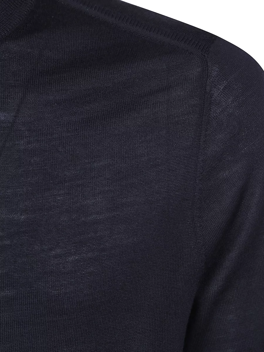Paul Smith Merino Wool Zip-Up Cardigan