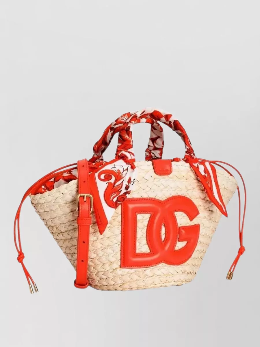 Dolce&Gabbana Kendra Raffia Beach Bag