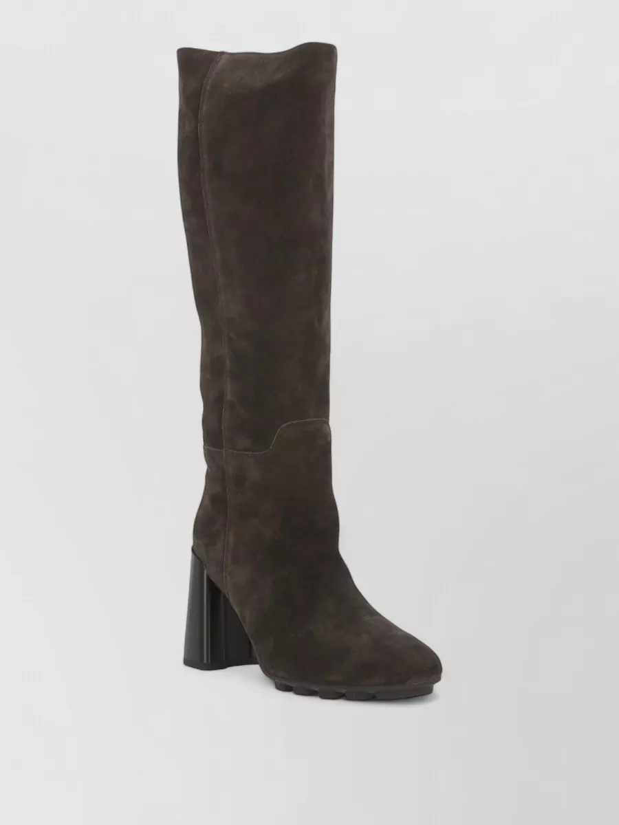 Hogan Suede Leather Ankle Boots