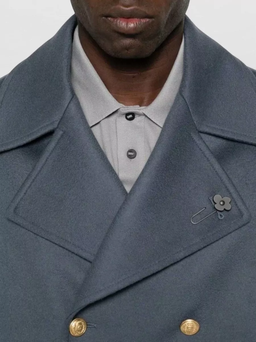 Lardini Double Breasted Mens Attitude Pea Coat