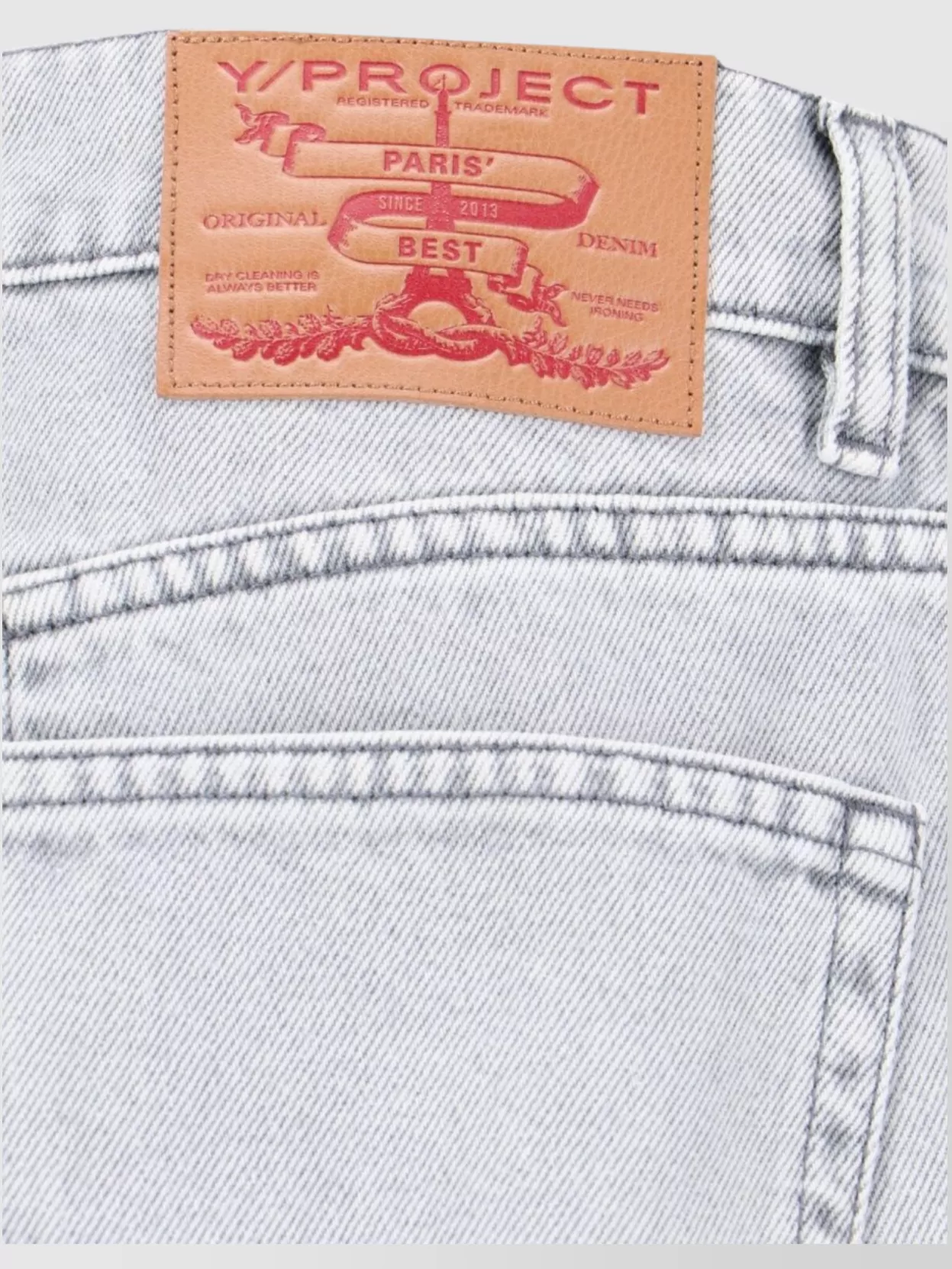 Y/Project Straight Trousers With Belt Loops And Pockets