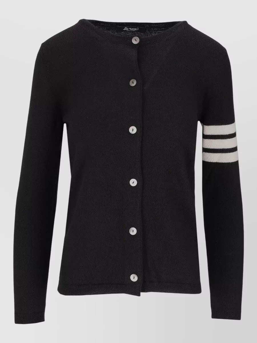 La Rose striped cardigan