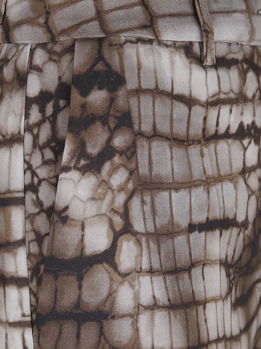 Elisabetta Franchi Printed Relaxed-Fit Tailored Shorts