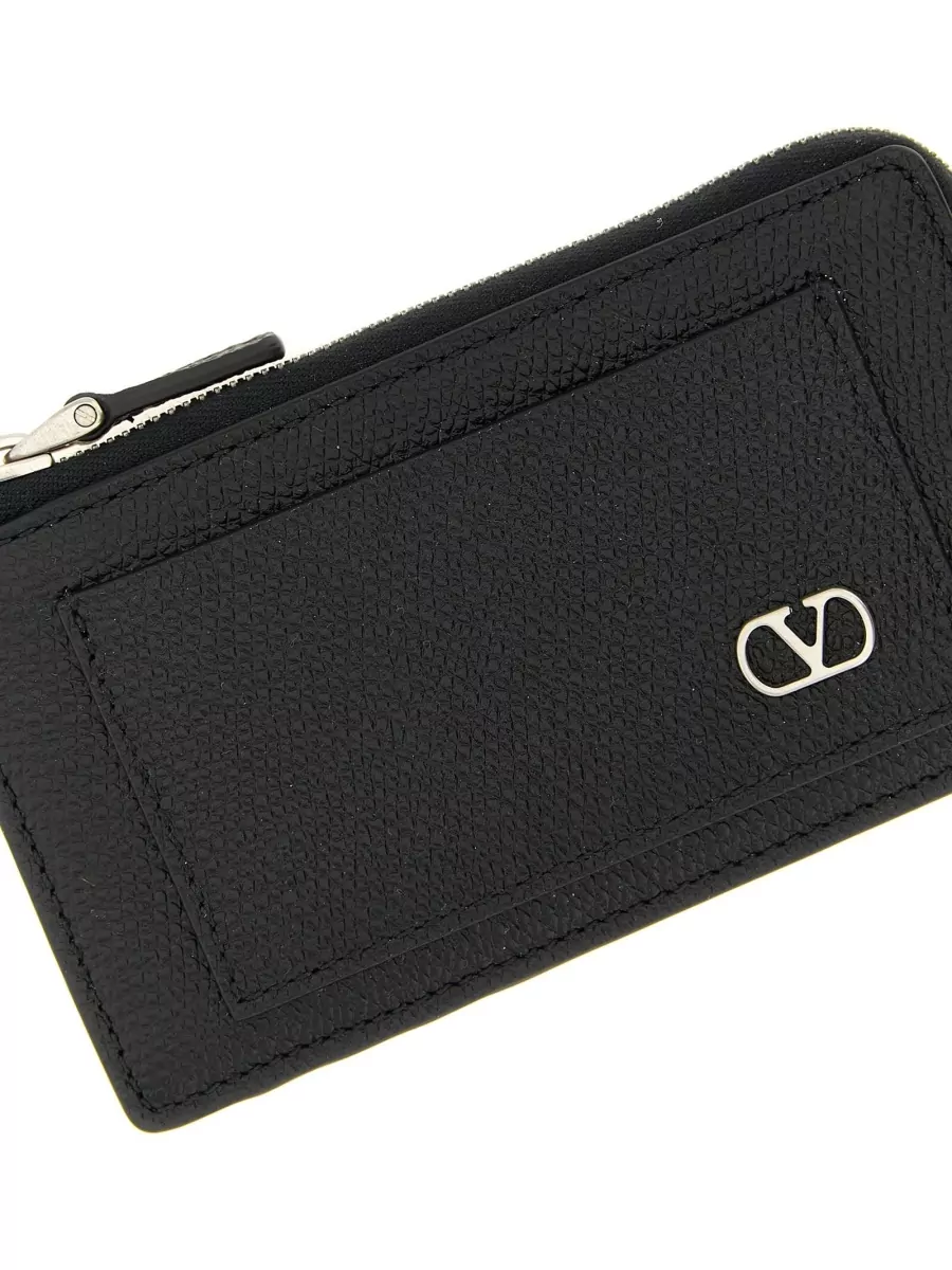 Valentino Garavani Vlogo Signature Compact Wallet And Coin Purse