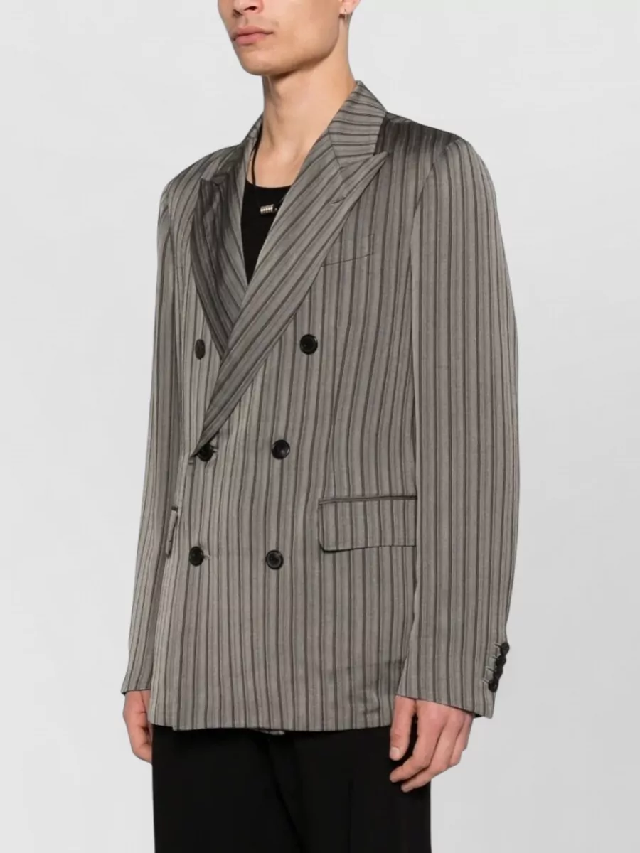 Dries Van Noten Viscose Double-Breasted Blazer