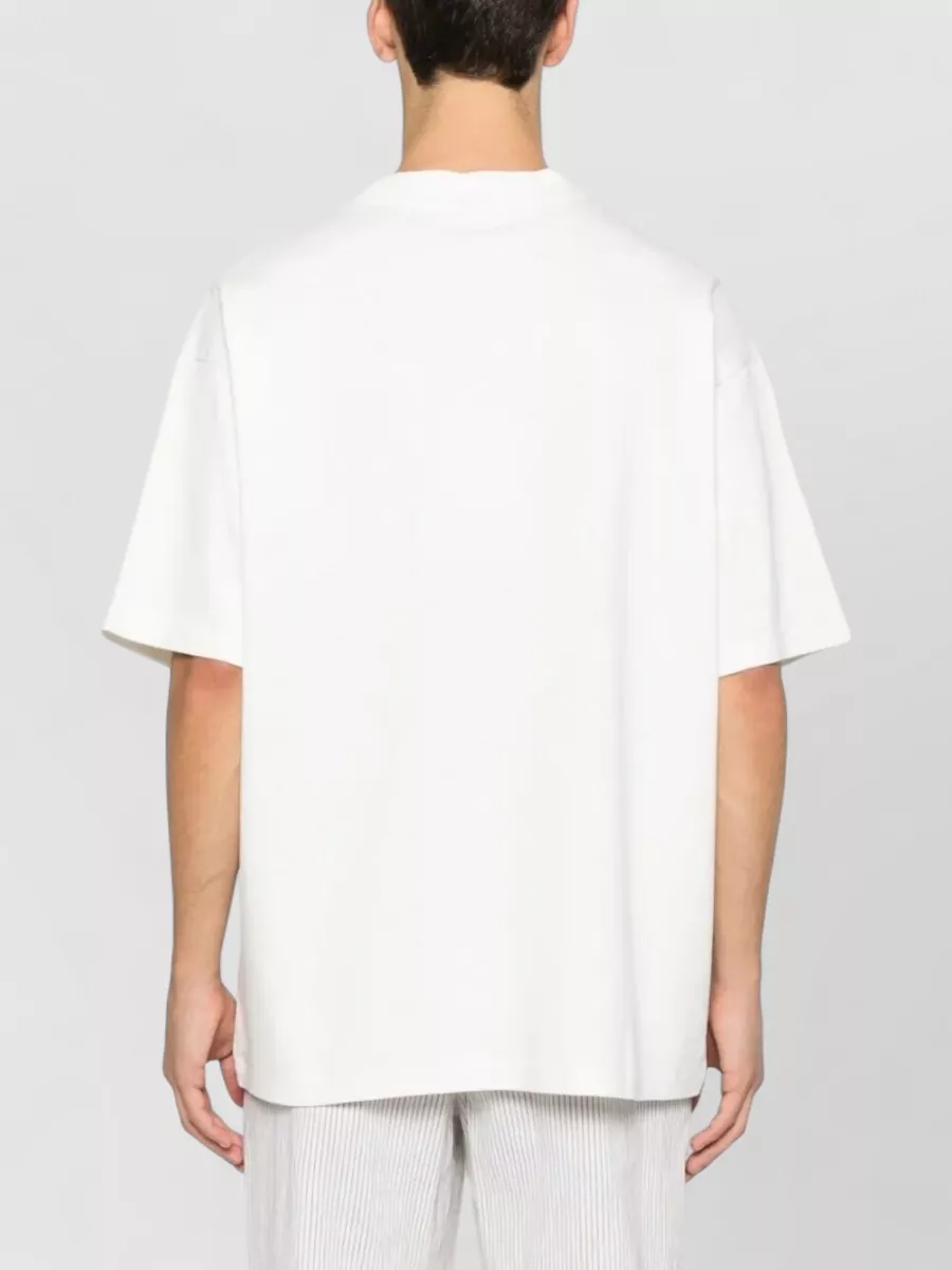 Drôle De Monsieur Hibiscus Slogan Relaxed Graphic Print T-Shirt