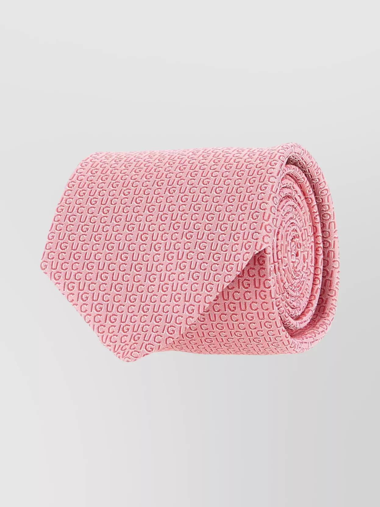 Gucci Slim Silk Tie Textured Embroidery