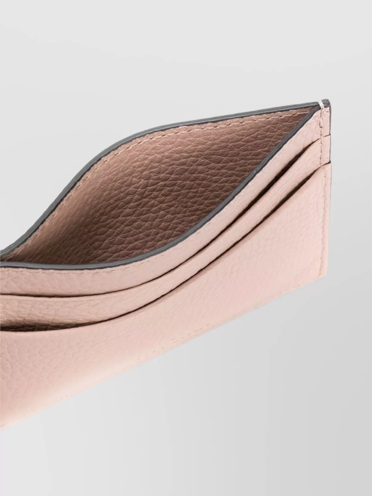 Valentino Studded Leather Card Holder