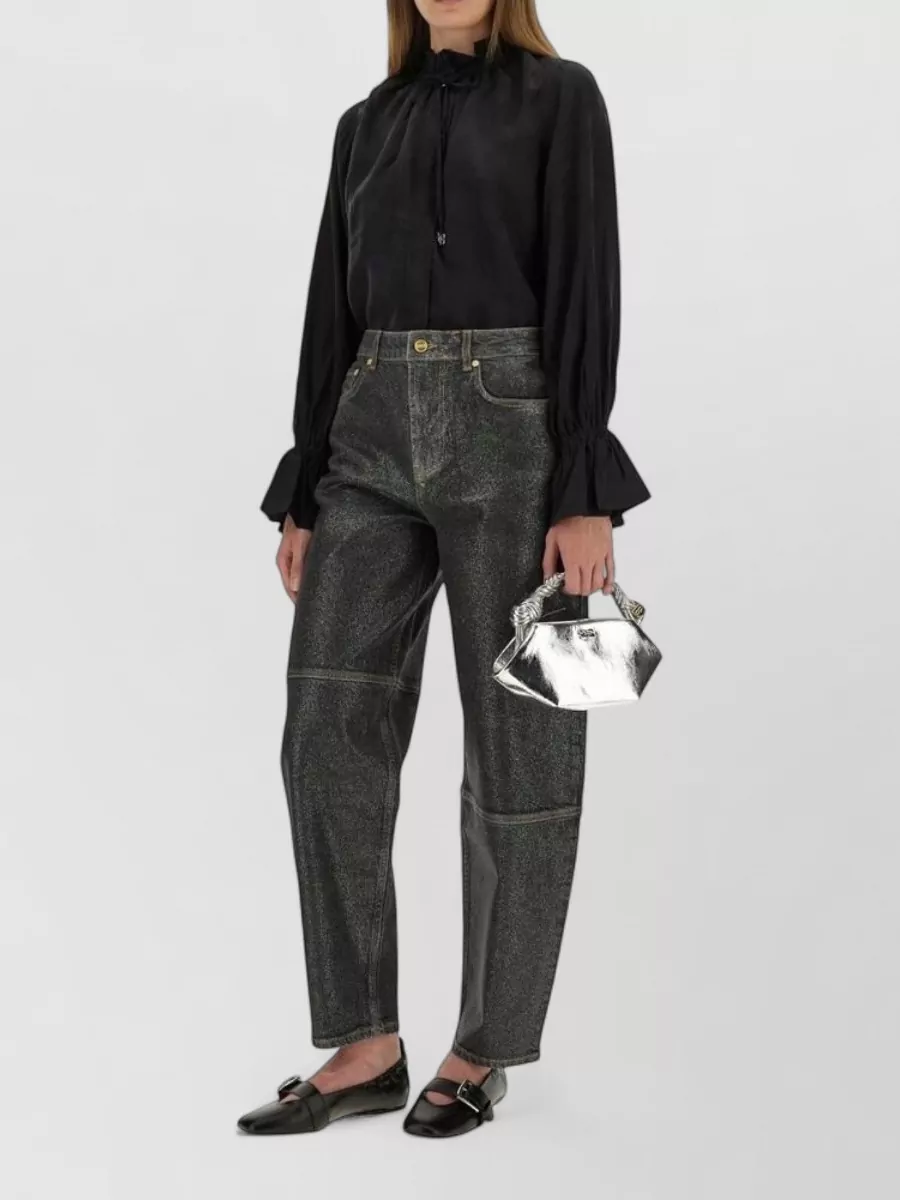 Ganni cupro shirt