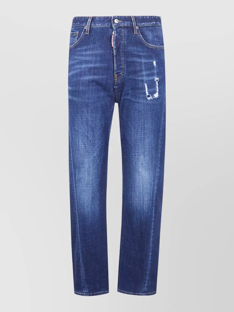 Dsquared2 Loose Twisted Straight-Leg Jeans