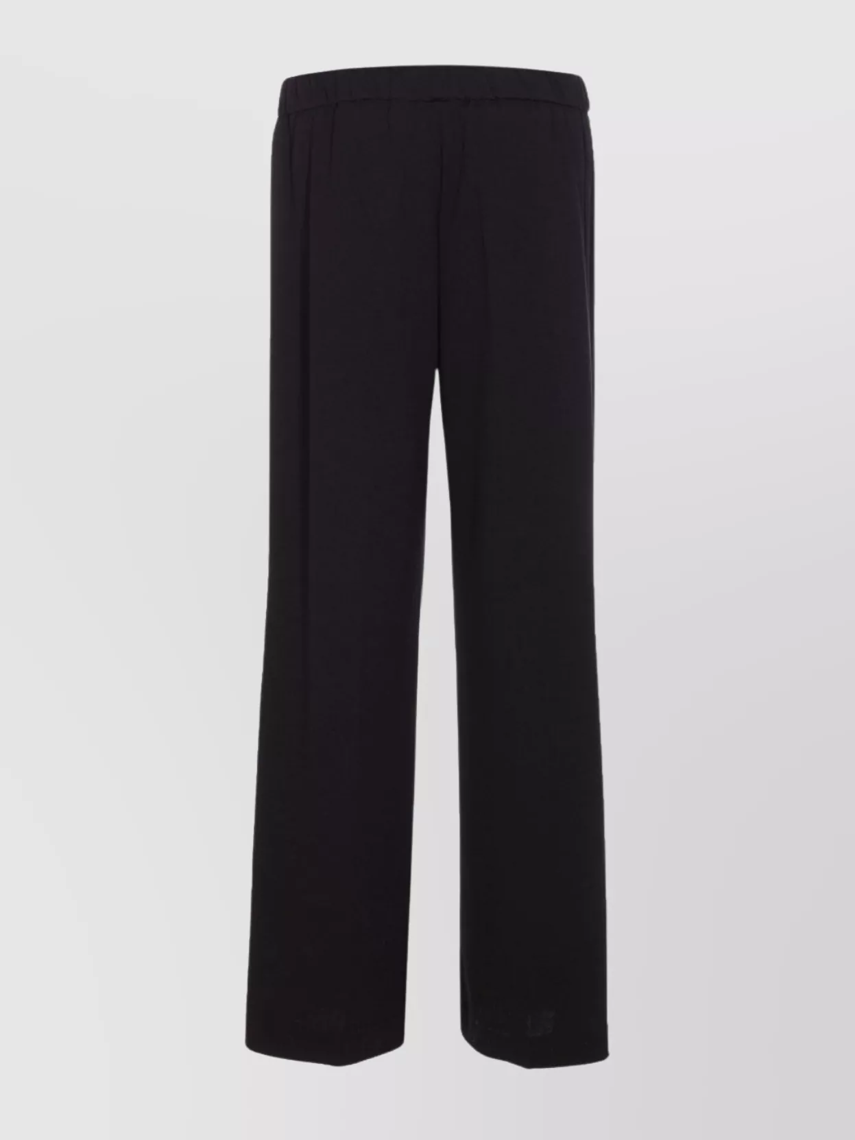 Liu •jo Flared Fit Trousers Gold Buckle In Black