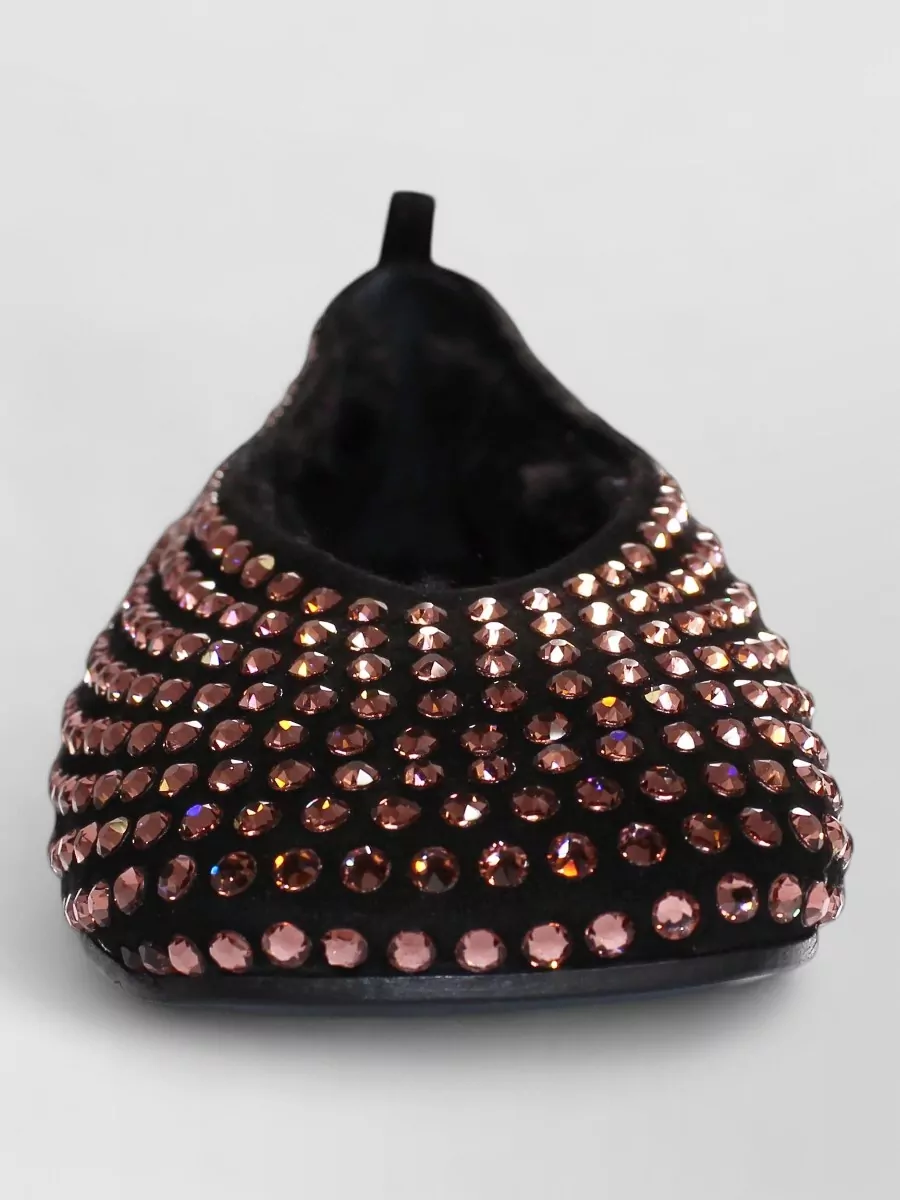 La Rose crystal-embellished ballerina shoes