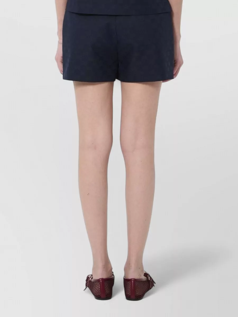 Gucci Mid-Rise Wide-Leg Shorts
