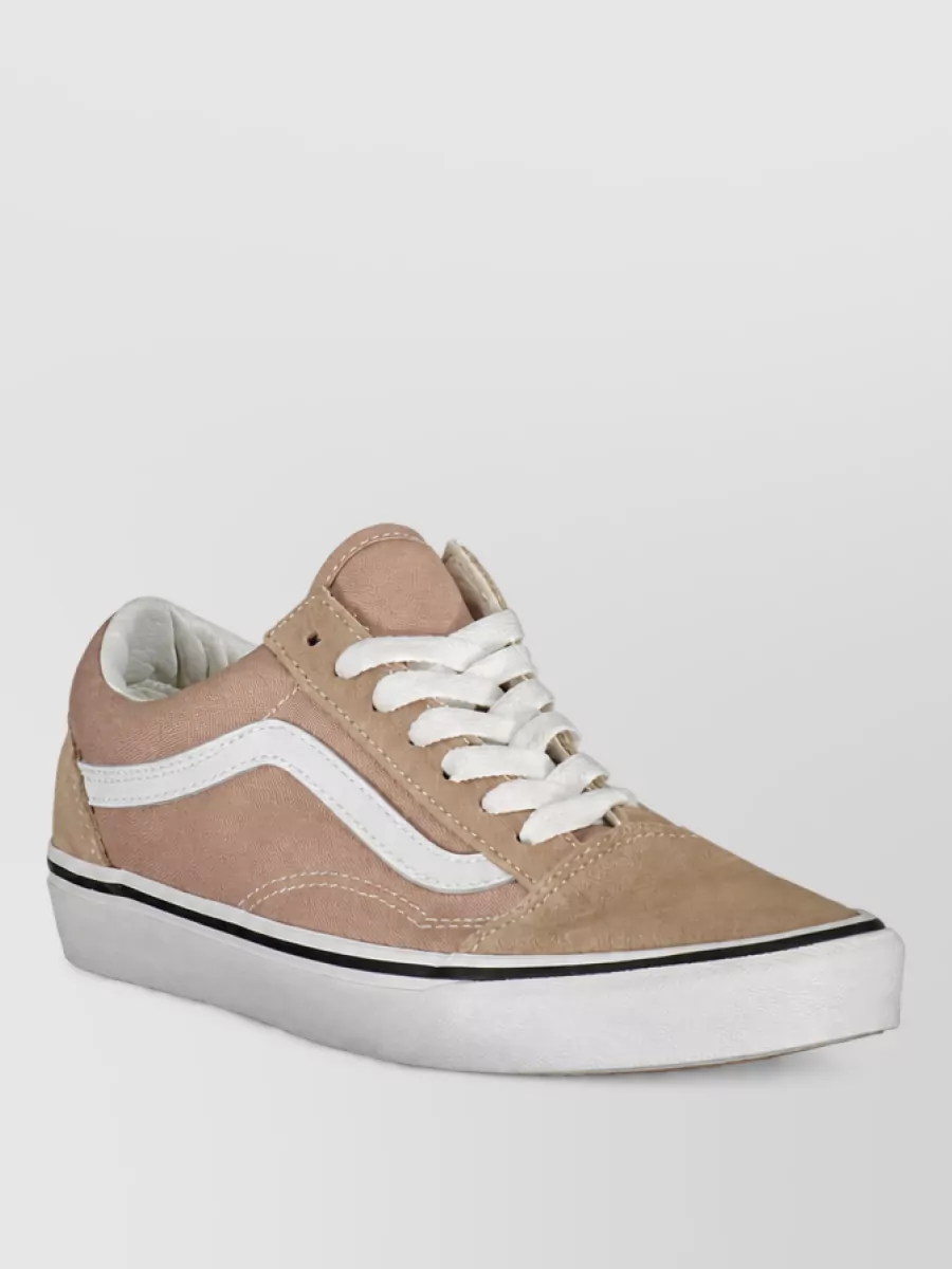 Vans polyester leather low-top sneakers