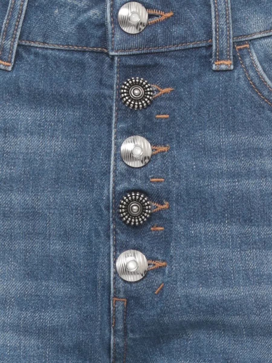 Dondup Cropped Straight-Leg Jeans