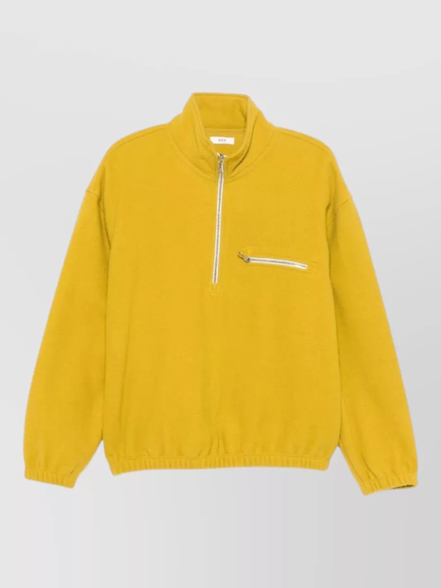 Rier wool high-neck half-zip lightweight jacket