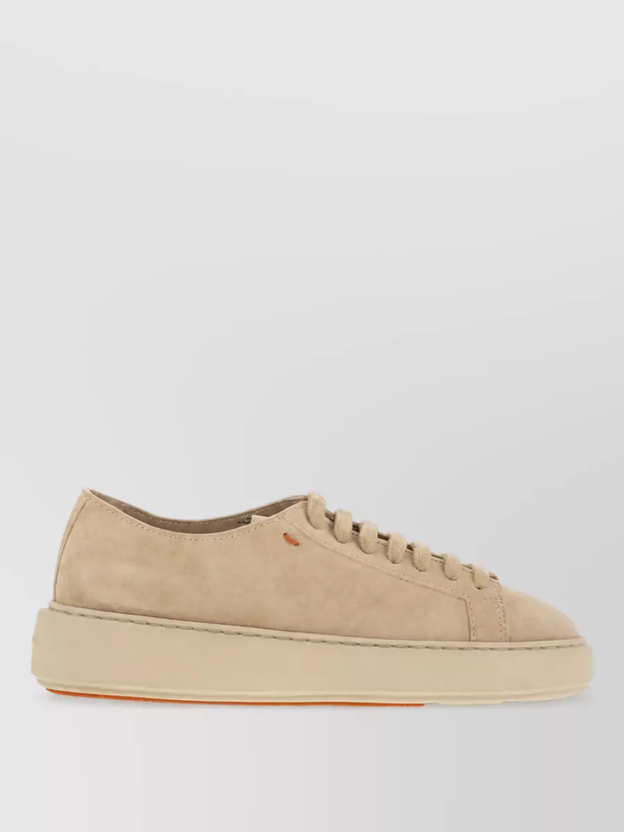 Santoni Suede Leather Sneakers