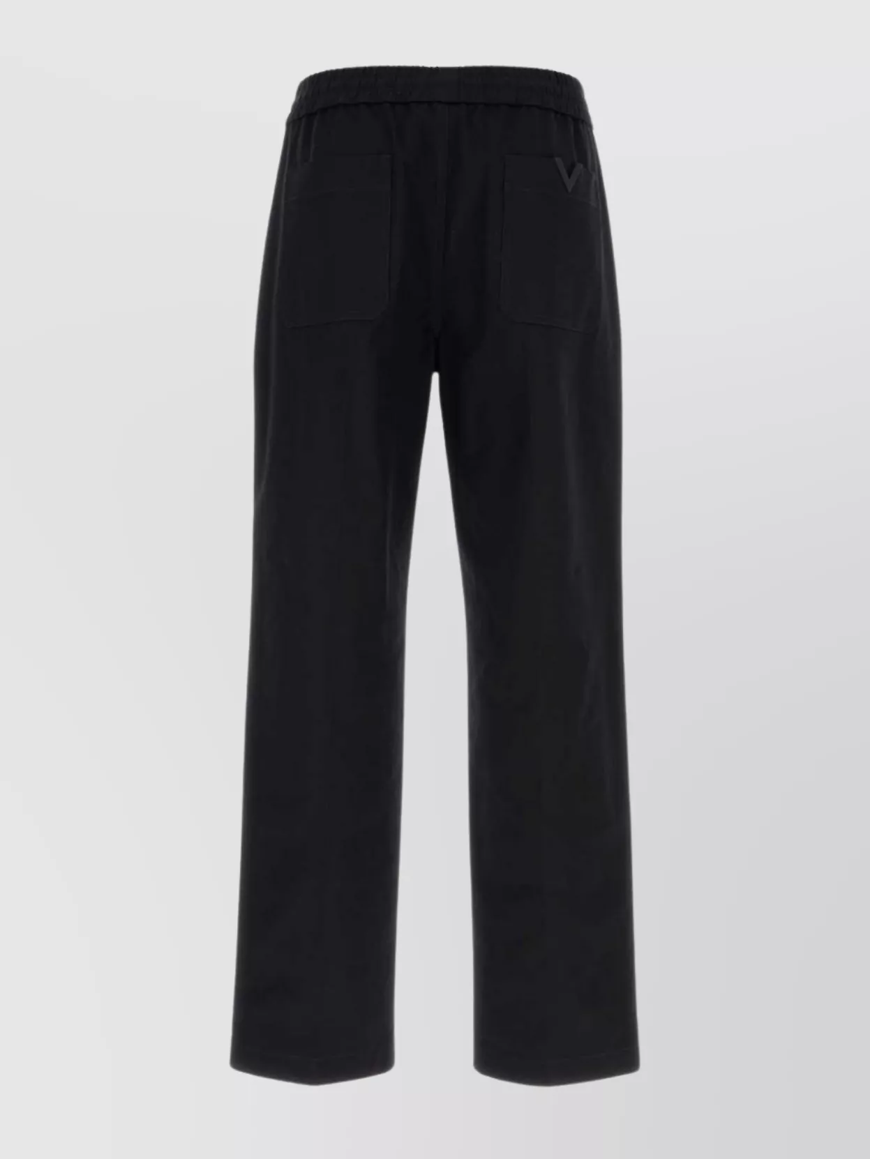 Shop Valentino Cotton Pant With Flexible Waistband And Back Pockets