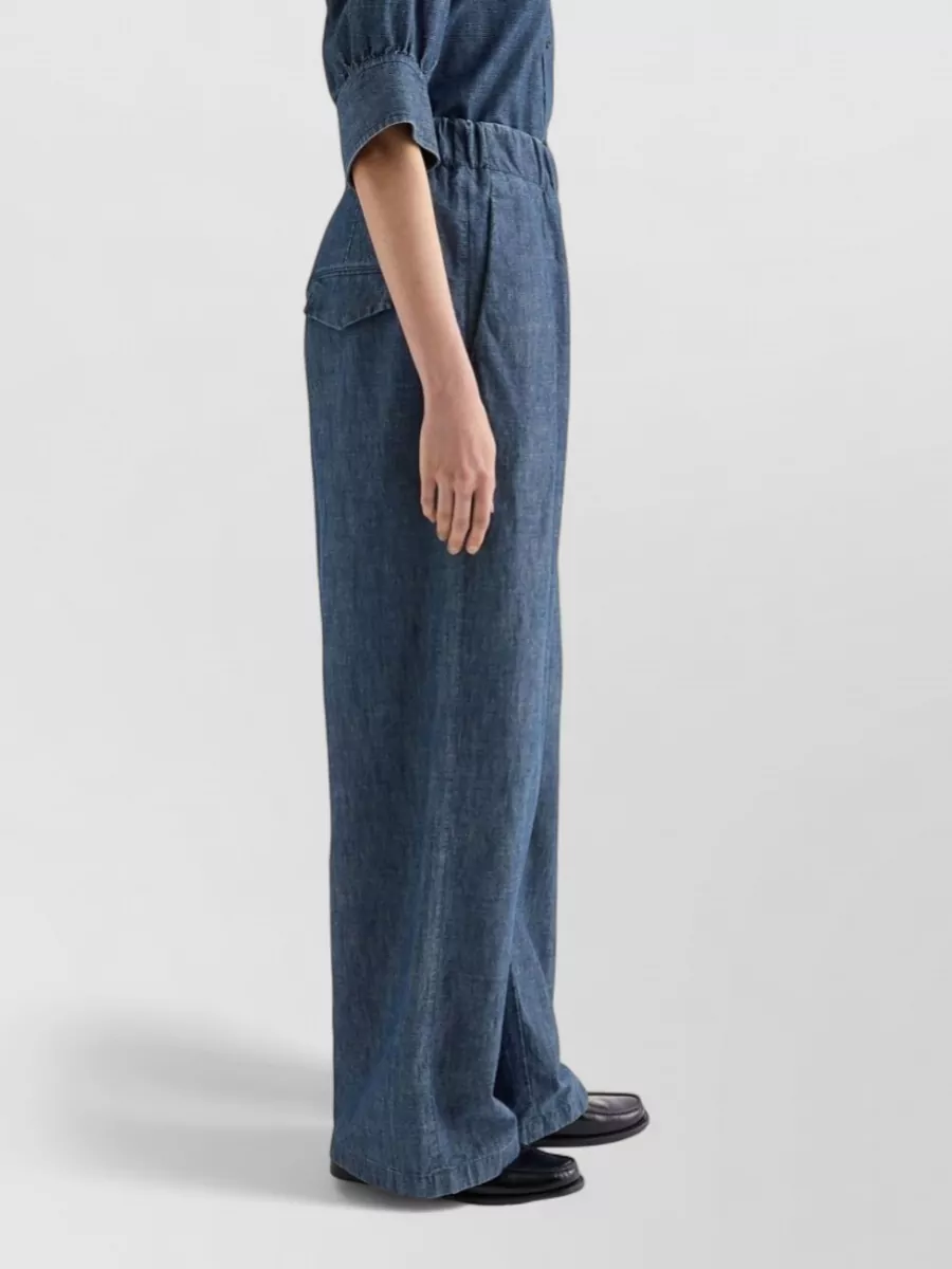 Jil Sander Cotton Wide-Leg Trousers