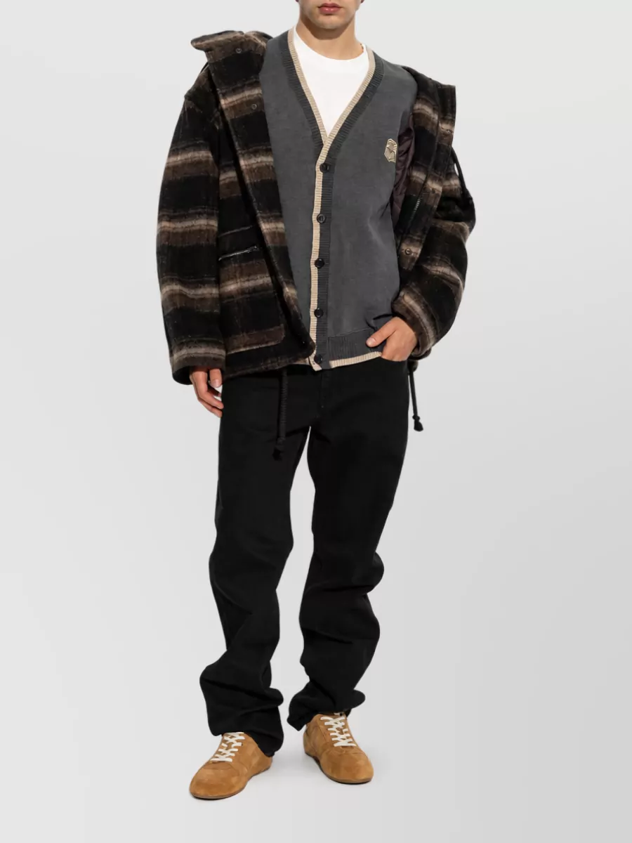 Isabel Marant Checked Hooded Wool Jacket