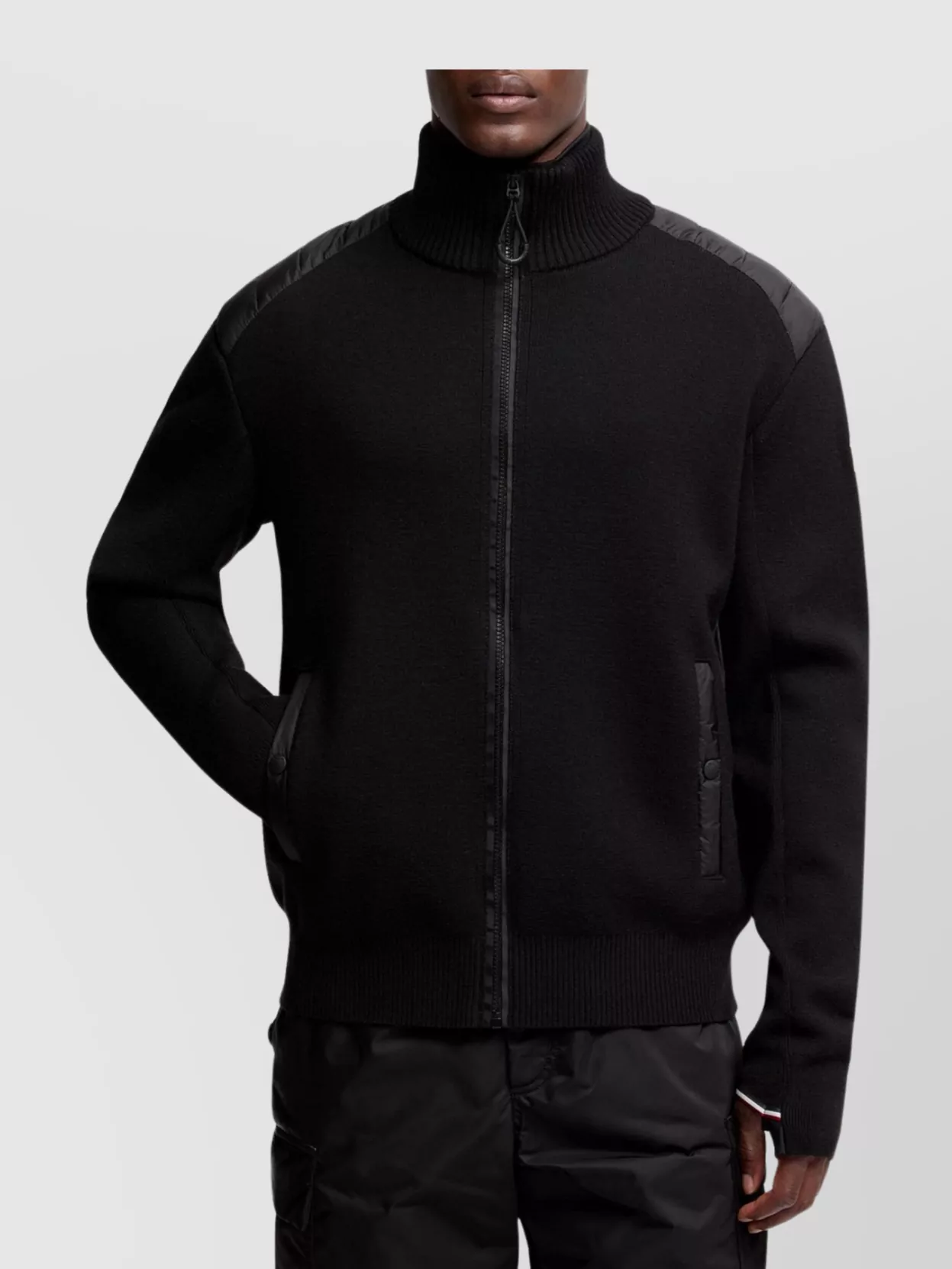 Moncler Insulated Wool Zip Cardigan