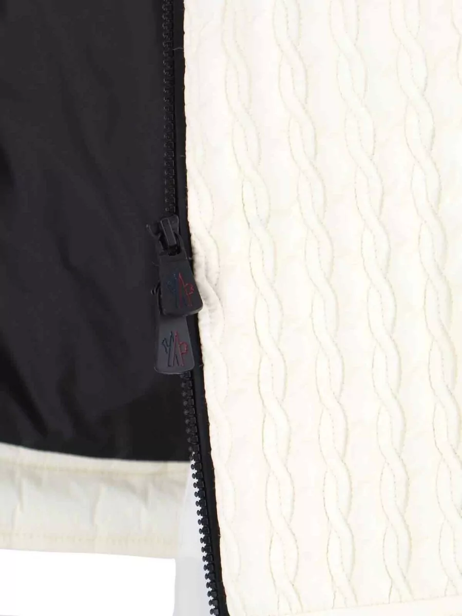 Moncler Grenoble Wool Ribbed High Neck Jacket